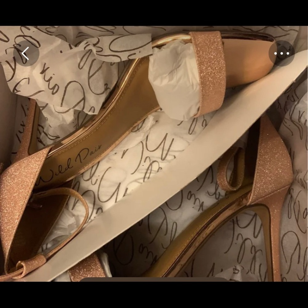 Rose Gold strap strap heels